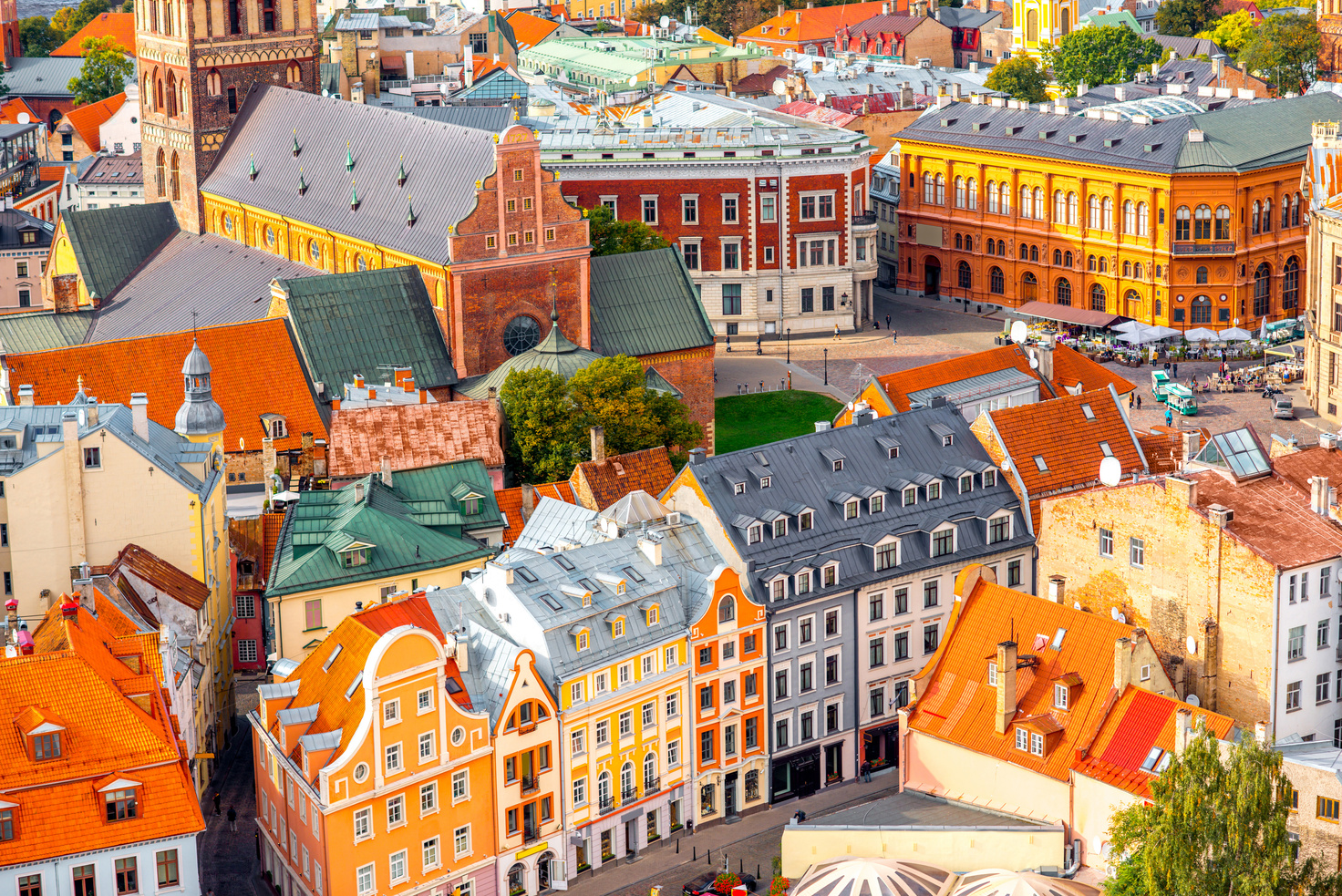 Riga cityscape view